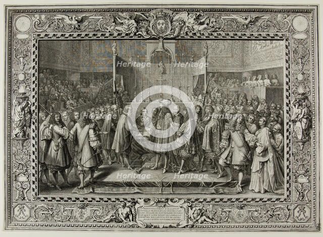 Renewal of the Alliance Between the French and the Swiss in 1663, 1682. Creator: Sebastien Le Clerc.