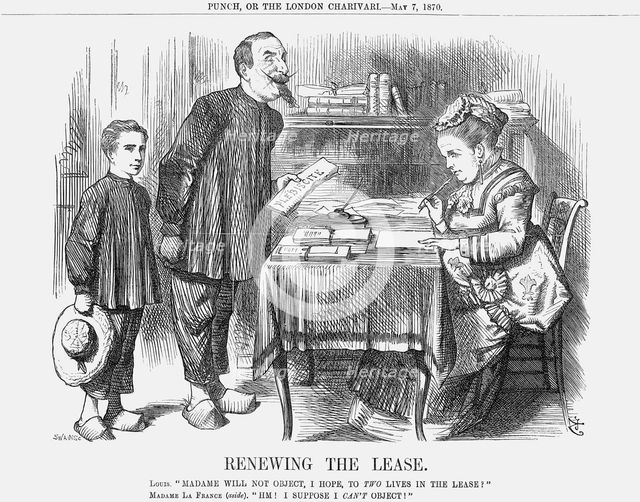 'Renewing The Lease', 1870. Creator: Joseph Swain.