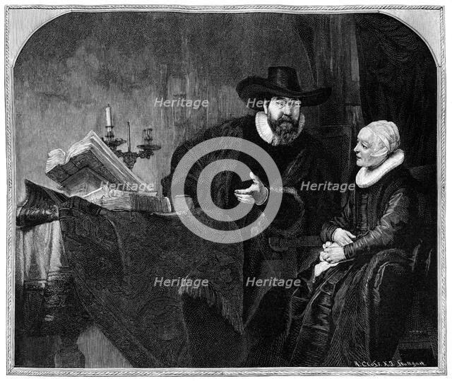 'Renier Ansloo and his Mother', 1895.Artist: Adolf Closs