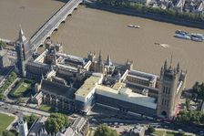 Renovation works at the Houses of Parliament, Westminster, London, 2021. Creator: Damian Grady