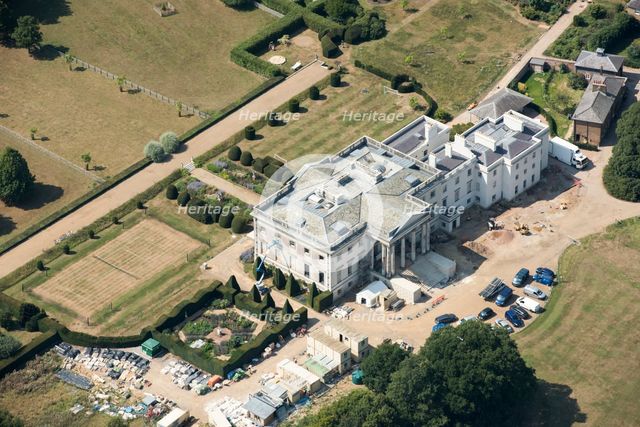 Renovation works at Gorhambury House, Hertfordshire, 2020. Creator: Damian Grady.