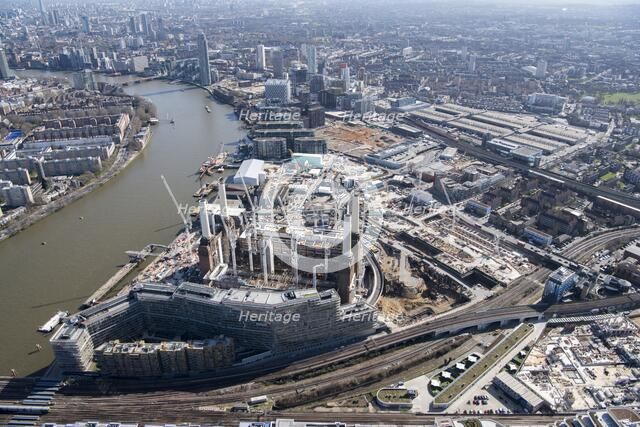 Renovation of Battersea Power Station and construction of the Nine Elms Development, London, 2018. Creator: Historic England Staff Photographer.