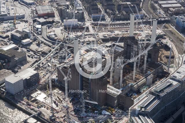 Renovation of Battersea Power Station as part of the Nine Elms Development, London, 2018. Creator: Historic England Staff Photographer.