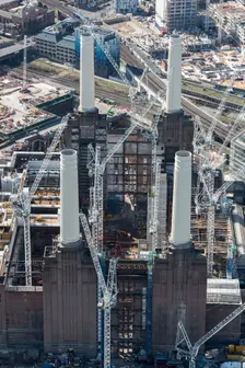 Renovation of Battersea Power Station as part of the Nine Elms Development, London, 2018. Creator: Historic England Staff Photographer