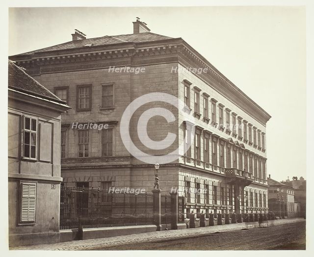 Rennweg No. 23, Palais Senior Durchlaucht des Fürsten Metternich, 1860s. Creator: Unknown.