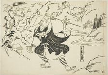 Rensho arriving at Mt. Koya (Rensho Koya-iri), from the series "Famous Scenes from..., c. 1705/06. Creator: Okumura Masanobu