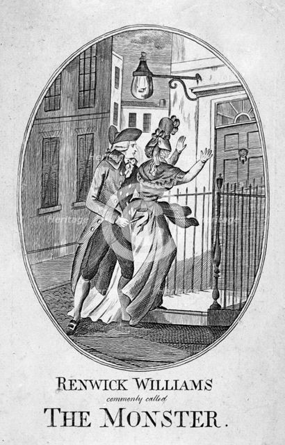 'Renwick Williams commonly called the Monster', 1790. Artist: Anon