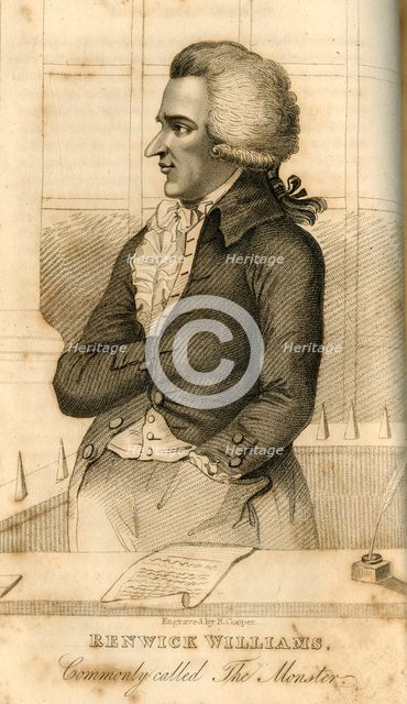 'Renwick Williams, Commonly called The Monster', 1822. Creator: Robert Cooper.