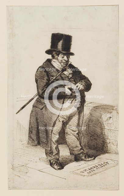 Rentier type, 1840. Creator: Grandville, Jean-Jacques (1803-1847).