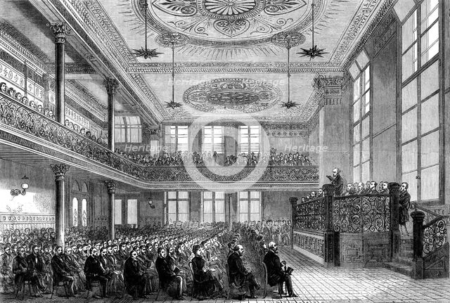 Reopening of Exeter Hall by the Young Men's Christian Association, 1881.  Creator: Unknown.