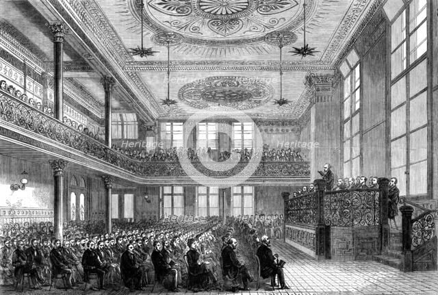 Reopening of Exeter Hall by the Young Men's Christian Association, 1881.  Creator: Unknown.