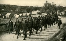 Reorganizing the Serbian Army: troops...on Corfu Island First World War, c1916, (c1920). Creator: Unknown