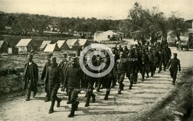 'Reorganizing the Serbian Army: troops...on Corfu Island', First World War, c1916, (c1920). Creator: Unknown.