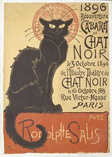 Réouverture du Cabaret du Chat Noir, 1896. Creator: Steinlen, Théophile Alexandre (1859-1923)