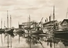 Repairing of ships after World War 2, Landskrona shipyard, Sweden, 1946. Creator: Unknown