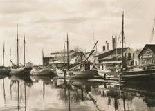 Repairing of ships after World War 2, Landskrona shipyard, Sweden, 1946. Creator: Unknown