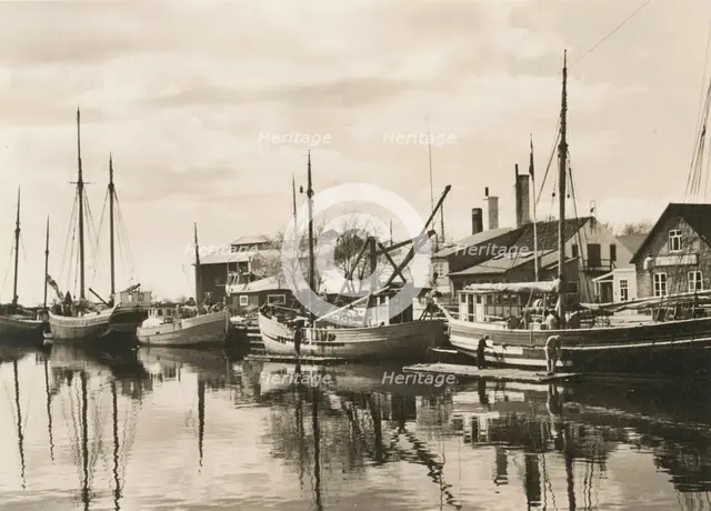 Repairing of ships after World War 2, Landskrona shipyard, Sweden, 1946. Creator: Unknown.