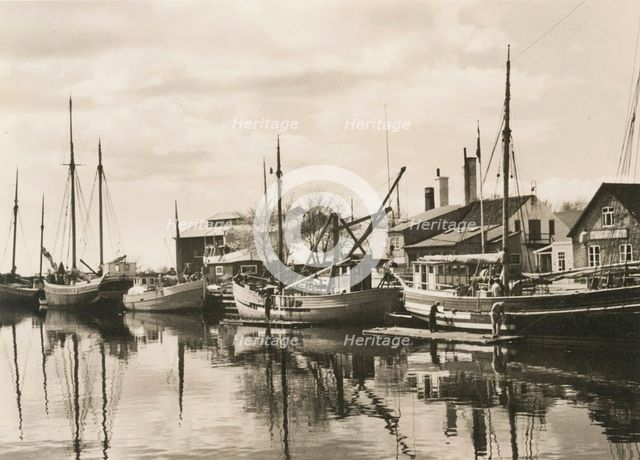 Repairing of ships after World War 2, Landskrona shipyard, Sweden, 1946. Creator: Unknown.