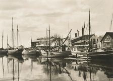 Repairing of ships after World War 2, Landskrona shipyard, Sweden, 1946