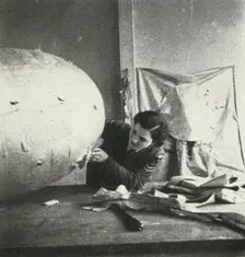 Repairing Barrage Balloons c1943. Creator: Cecil Beaton