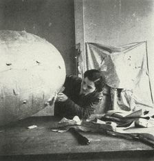 Repairing Barrage Balloons c1943. Creator: Cecil Beaton