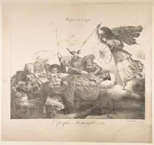 Repas de Corps. Epoque Mémorable de 1821, 1821. Creator: Charles Joseph Hullmandel