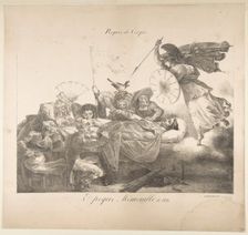 Repas de Corps. Epoque Mémorable de 1821, 1821. Creator: Charles Joseph Hullmandel