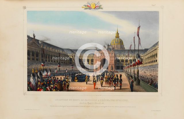 Repatriation of Napoleon's body from the island of St. Helena to Paris and his burial, 1840. Creator: Arnout, Louis Jules (1814-1868).