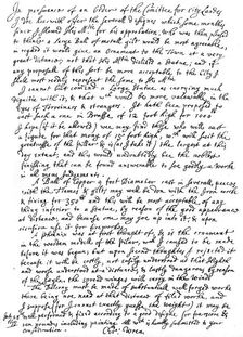 Report of Sir Christopher Wren to the Committee of the City Lands, 1675, (1840). Artist: Sir Christopher Wren