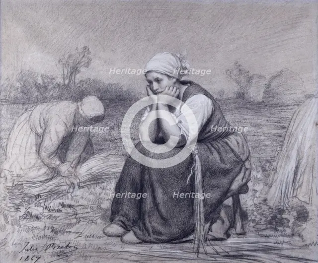 Repose, 1867. Creator: Jules Breton.