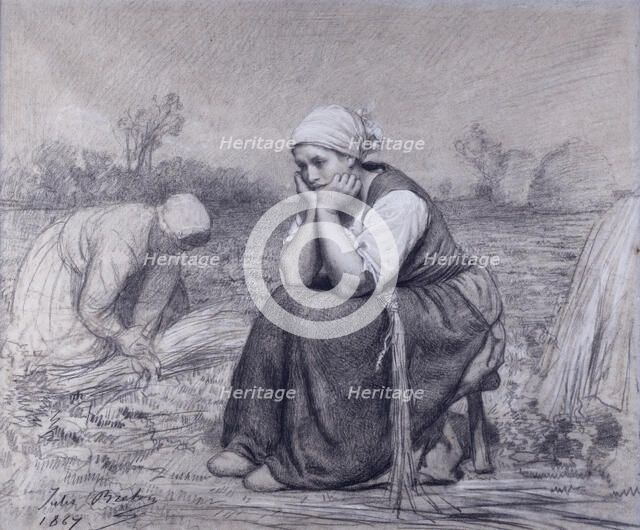 Repose, 1867. Creator: Jules Breton.