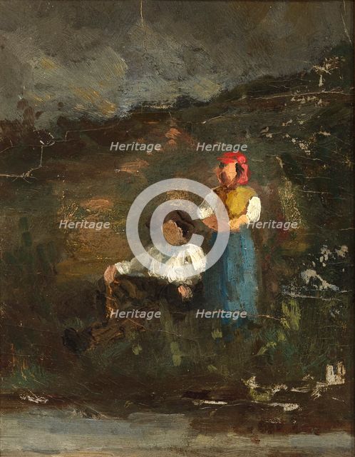 Repose, n.d. Creator: Edward Mitchell Bannister.