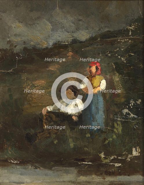 Repose, n.d. Creator: Edward Mitchell Bannister.