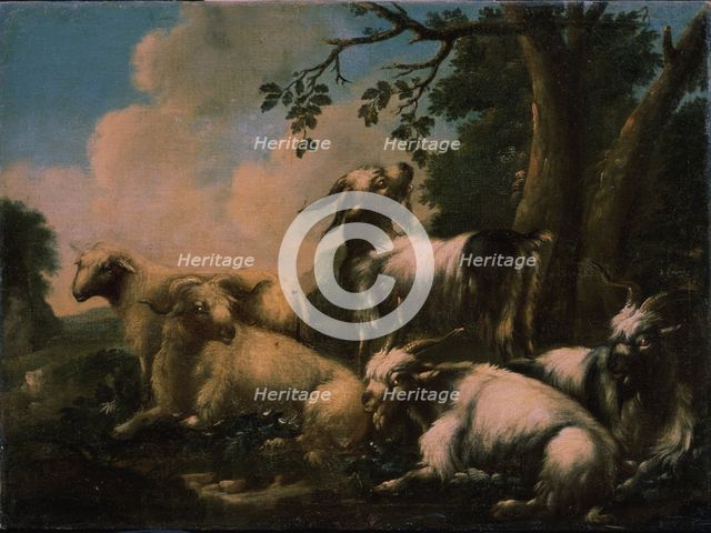 Repose of Herd. Artist: Roos, Philipp Peter (1651-1705)