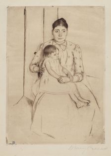 Repose, c. 1890. Creator: Mary Cassatt