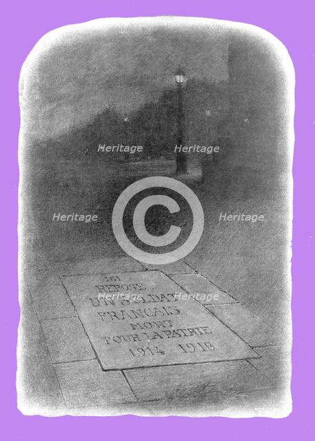 '"Repose Un Soldat Francais Mort Pour la Patrie 1914-1918"'. Creator: Unknown.