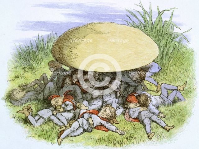 'Reposing - Water lilies and water fairies of the period', c1869-c1870.  Creator: Richard Doyle.