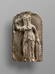 Repousée Plaque Depicting Athena Parthenos, 2nd-3rd century A.D. Creator: Unknown
