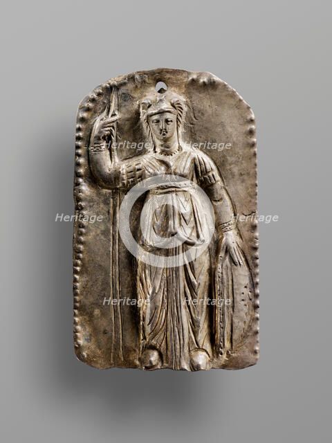 Repousée Plaque Depicting Athena Parthenos, 2nd-3rd century A.D. Creator: Unknown.