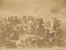 [Reproduction of Napoleon on the Battlefield of Eylau by Antoine-Jean Gros], 1850s. Creator: Unknown