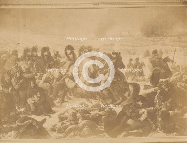 [Reproduction of Napoleon on the Battlefield of Eylau by Antoine-Jean Gros], 1850s. Creator: Unknown.