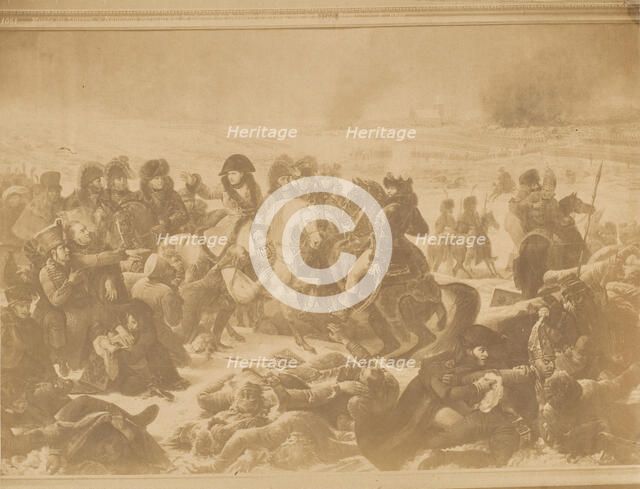 [Reproduction of Napoleon on the Battlefield of Eylau by Antoine-Jean Gros], 1850s. Creator: Unknown.