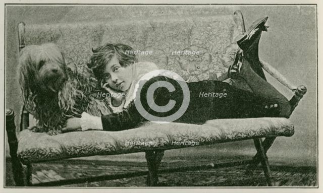 Reproduction of a photograph of Master Cyril Wilde, c1893. Creator: Henry Herschel Hay Cameron.