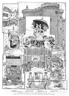 'Reproduction of the Old Bastille of 1789 1888. Creator: Victor-Armand Poirson