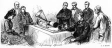 Reproducing Speech 1878.Artist: C A Keetels