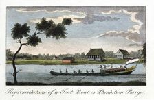 Representation of a Tent Boat, or Plantation Barge 1813