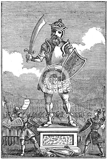 Representation of Odin or Wotan, 1834.  Artist: Anon