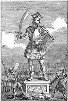 Representation of Odin or Wotan, 1834. Artist: Anon