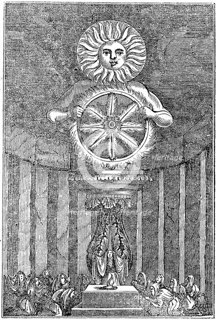 Representation of Sunne, 1834.   Artist: Anon