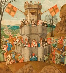 Representation of the Catholic Church as The Fortress of Faith, 15th century (1877). Creator: Unknown